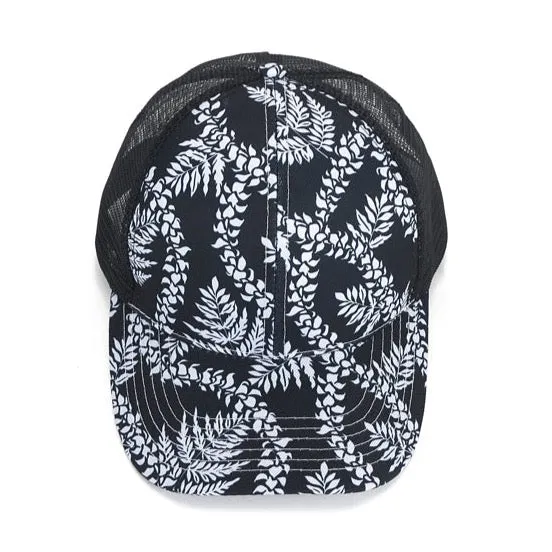 Trucker Hat Fern Lei Black