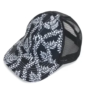 Trucker Hat Fern Lei Black