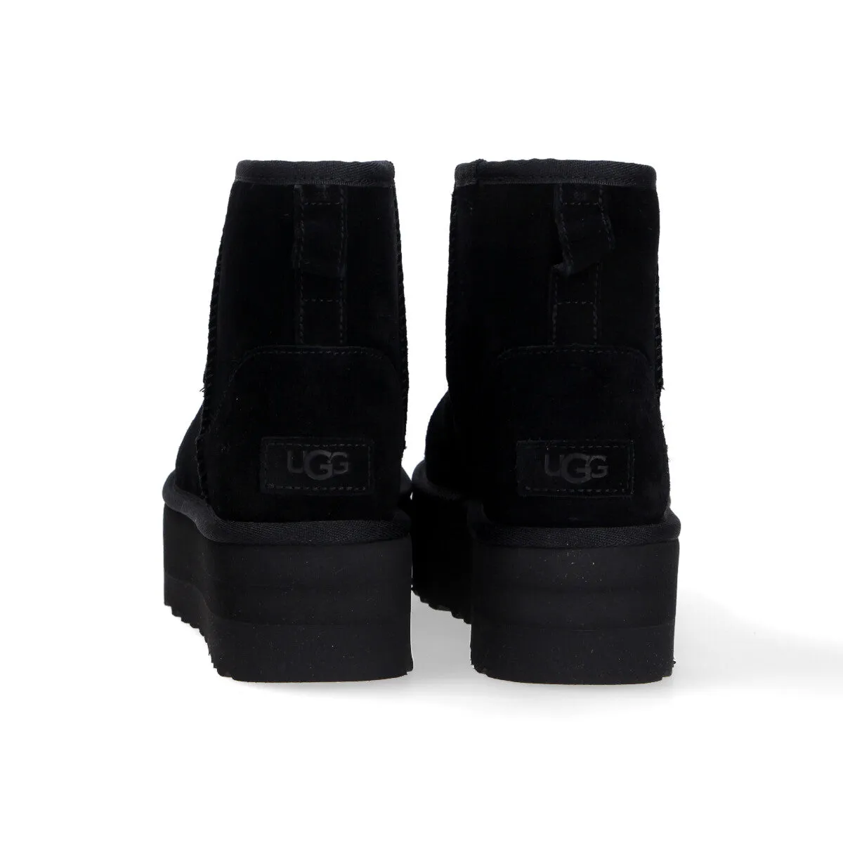 UGG classic mini platform camoscio nero