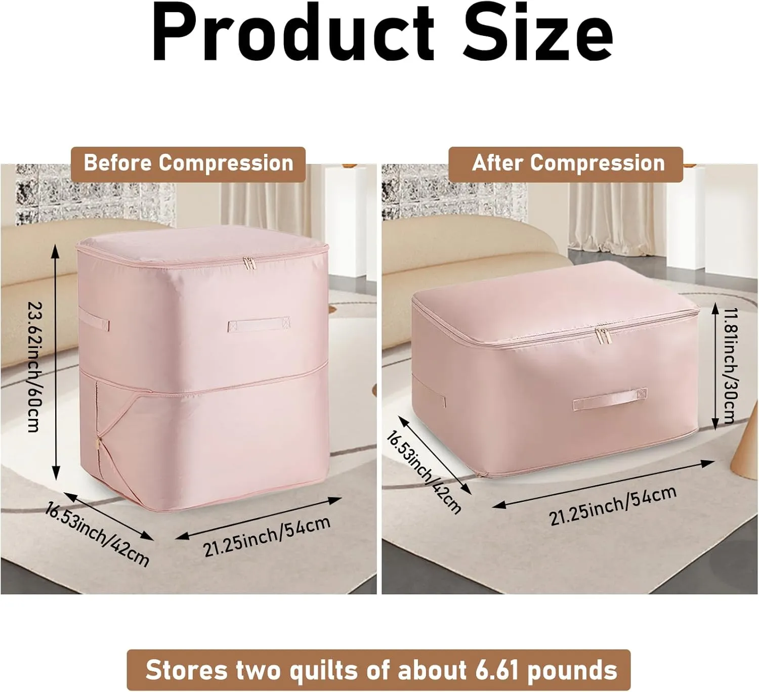 Ultra Space Saving Self Compression Organizer