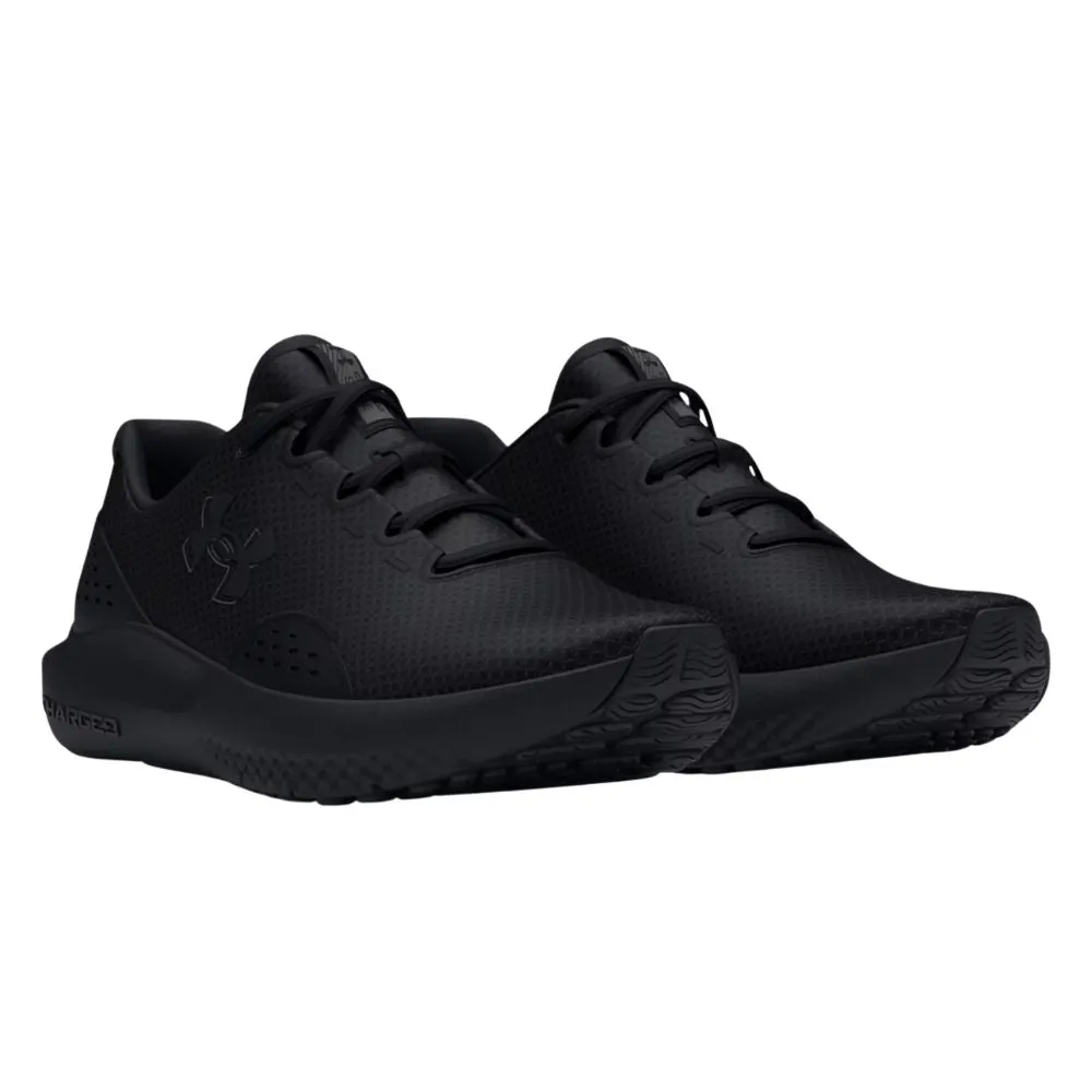 Under Armour Men's UA Charged Surge 4 Running Shoe - Black/Black/Black