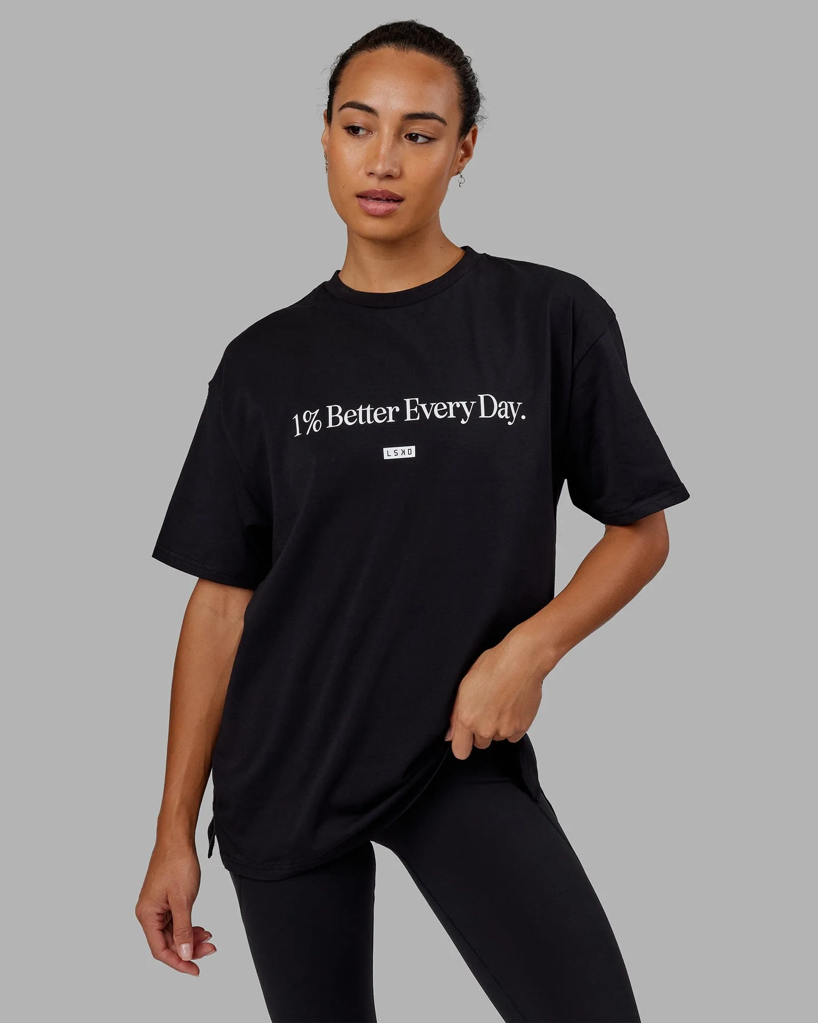 Unisex 1% Better FLXCotton Tee Oversize - Black