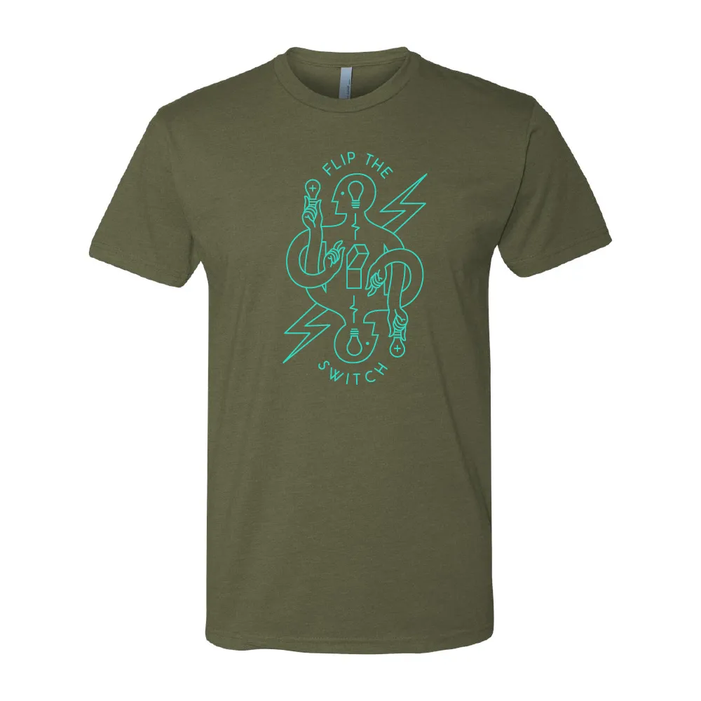 Unisex FTS Twisted Arms Green Tee