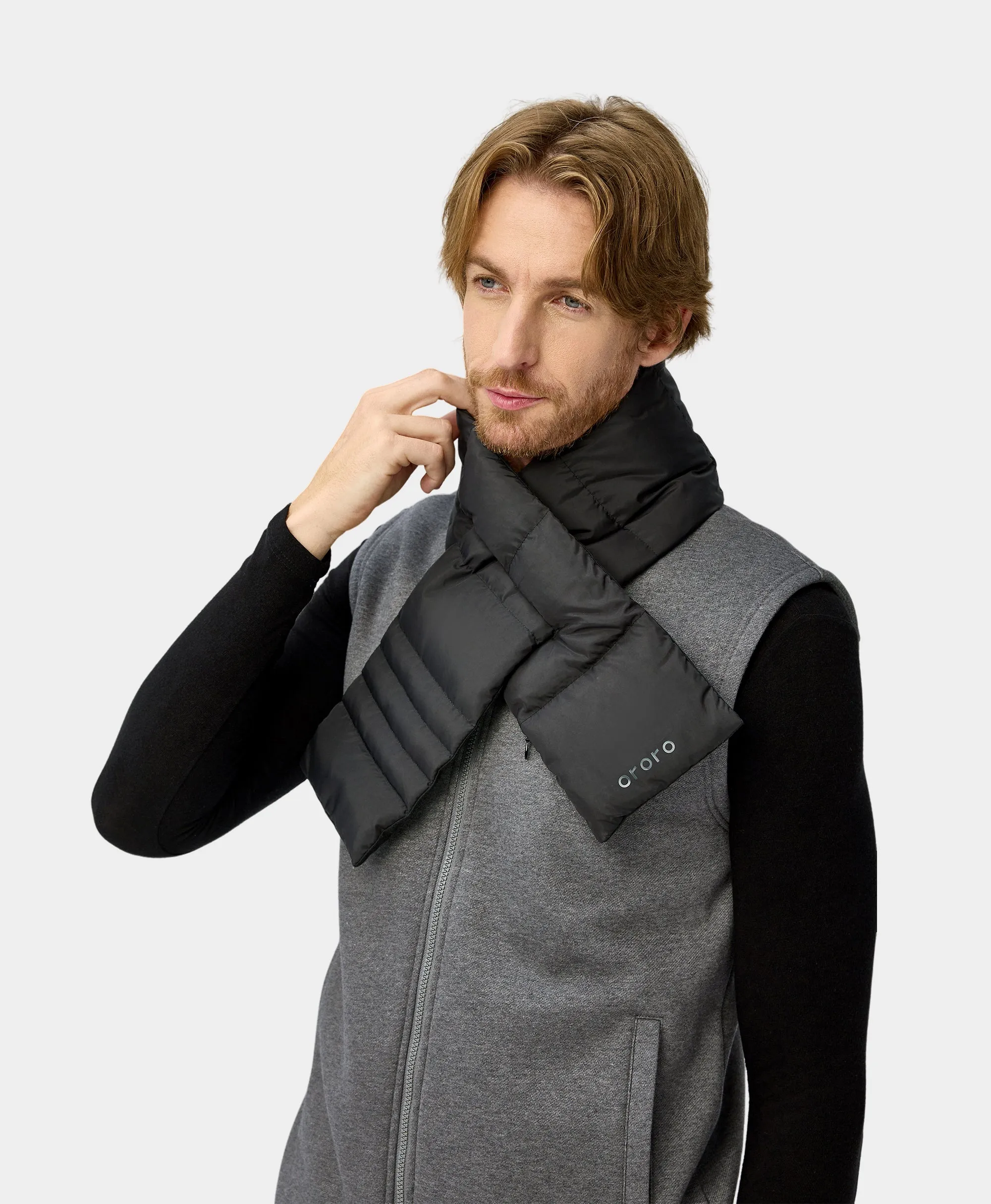 Unisex Heated Puffer Down Scarf