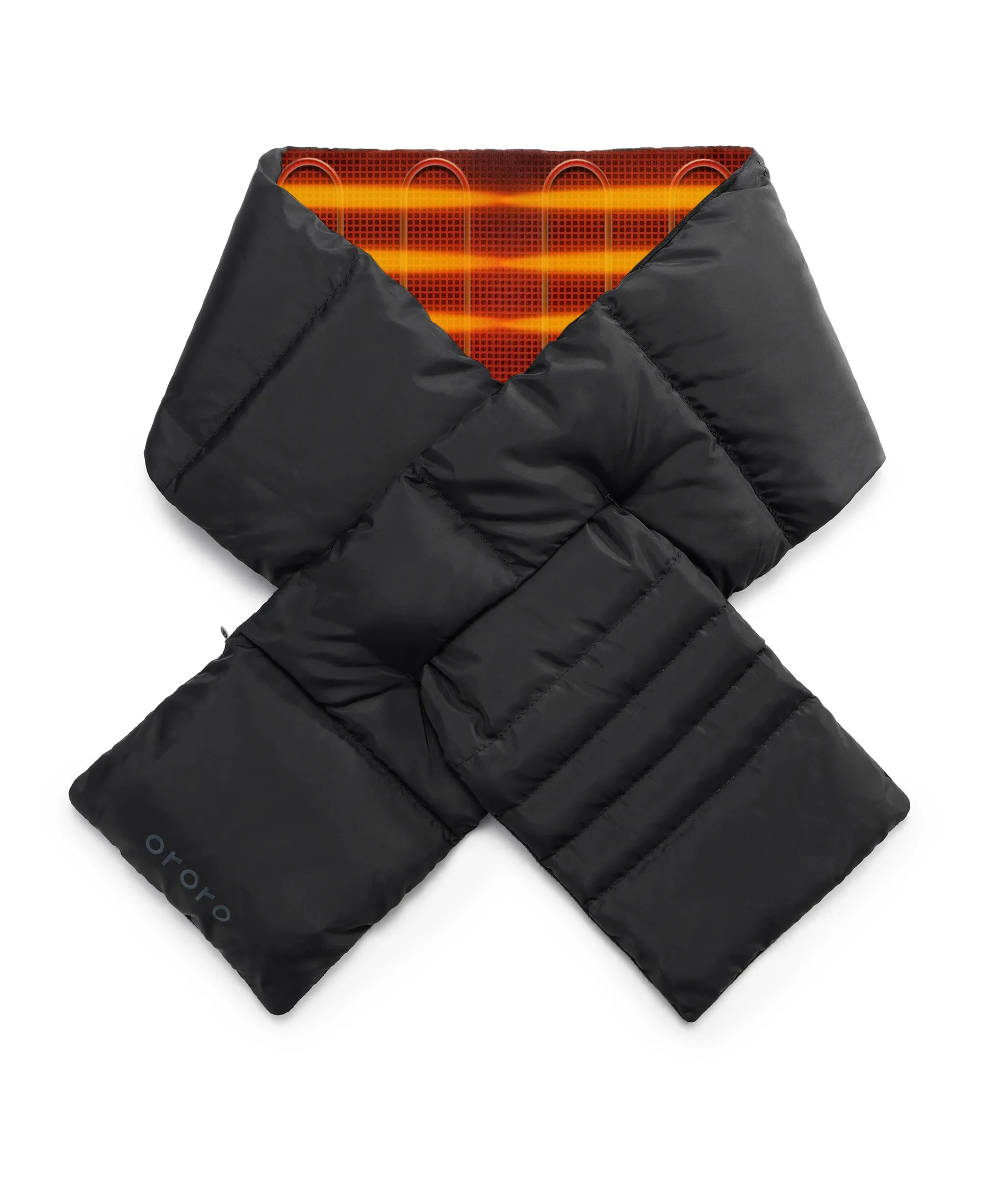 Unisex Heated Puffer Down Scarf