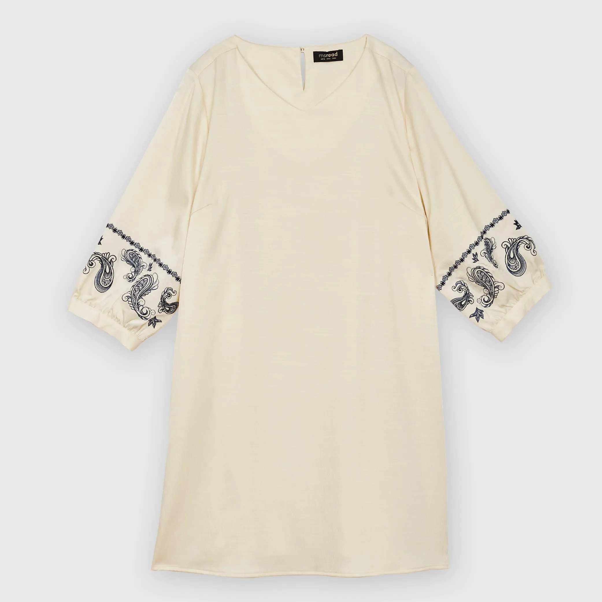 V-Neck Embroidered Tunic