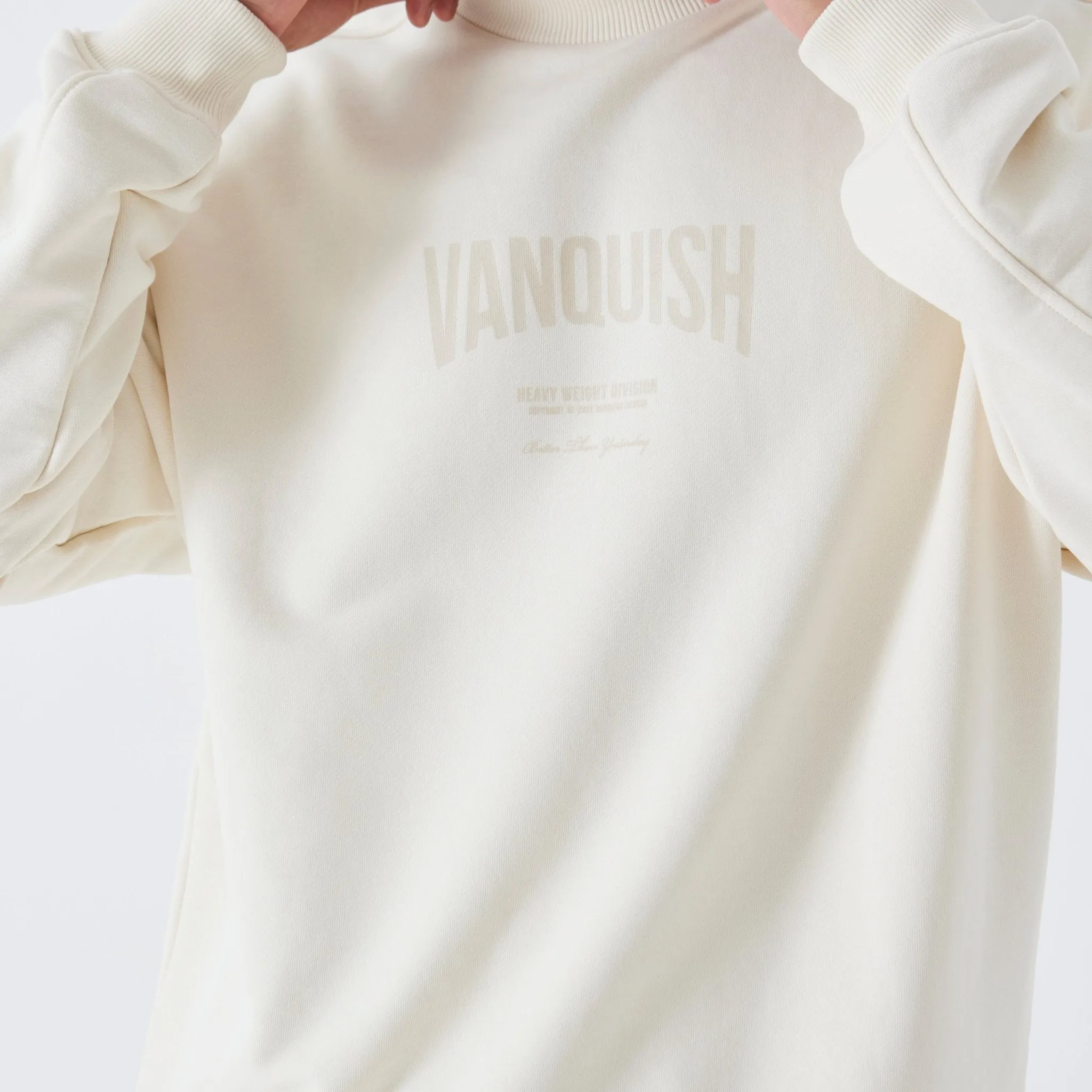 Vanquish Heavyweight Division Vintage White Sweater