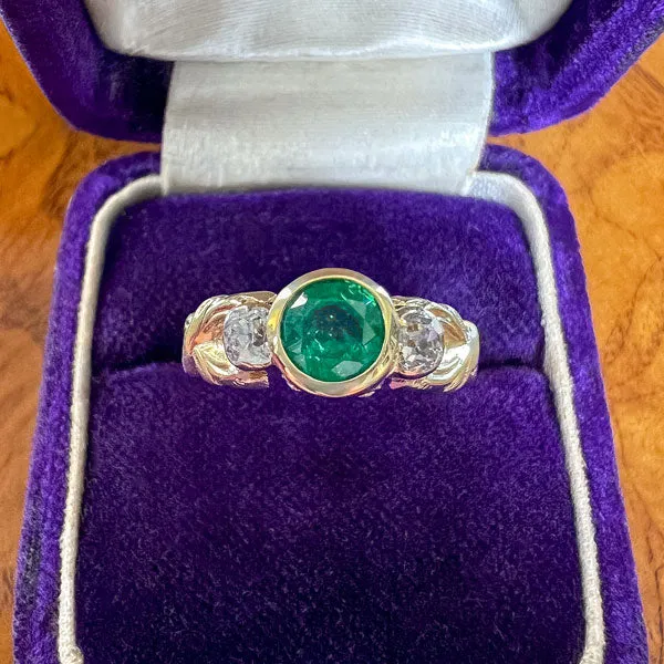 Victorian Emerald & Diamond Ring