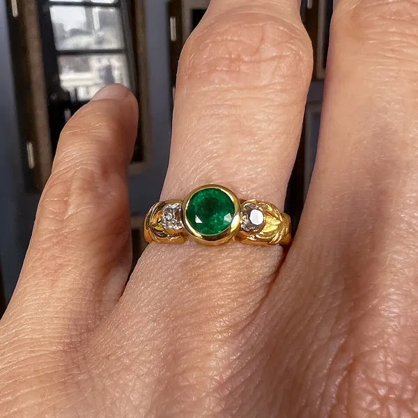 Victorian Emerald & Diamond Ring