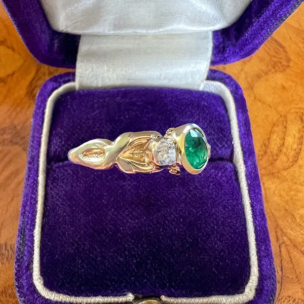 Victorian Emerald & Diamond Ring