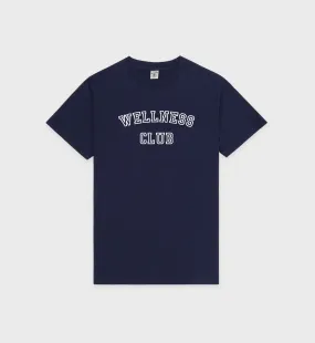 Wellness Club T-Shirt - Navy/White