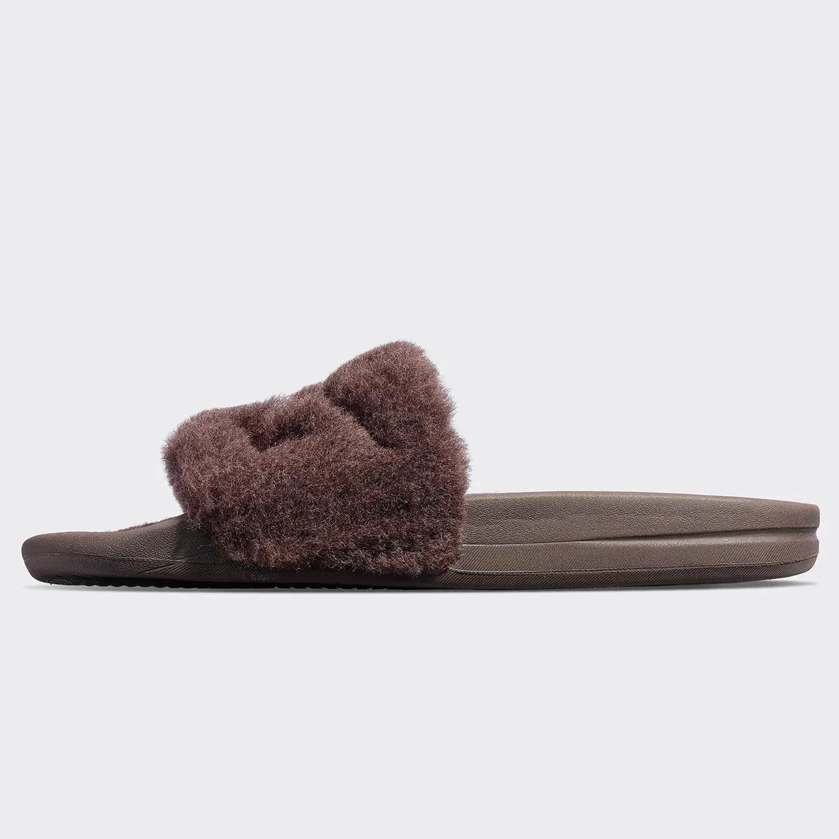 Women's Shearling Slide Chocolate