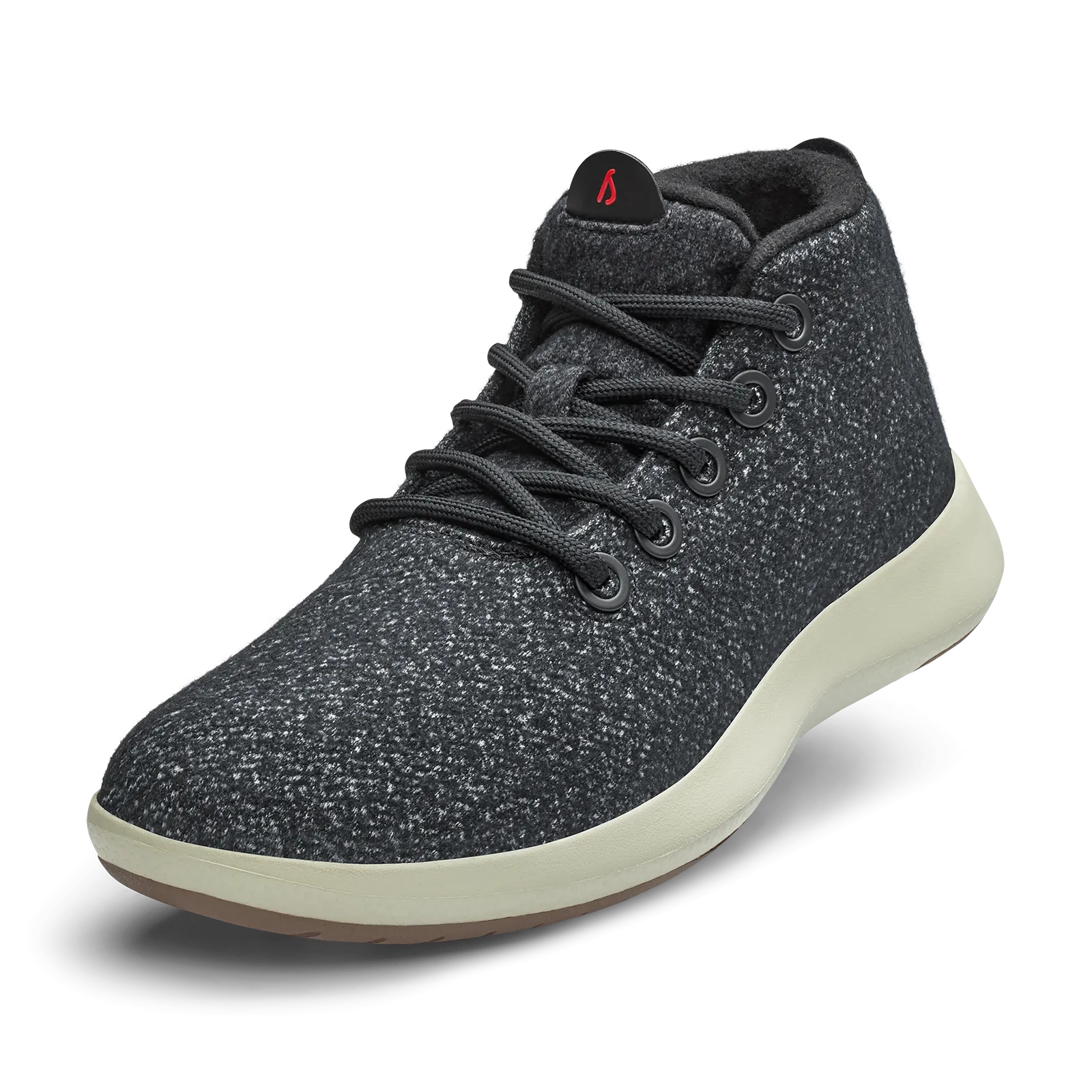 Women's Wool Runner-up Mizzles - Dark Grey/Bloom Red (Arid Beige Sole)