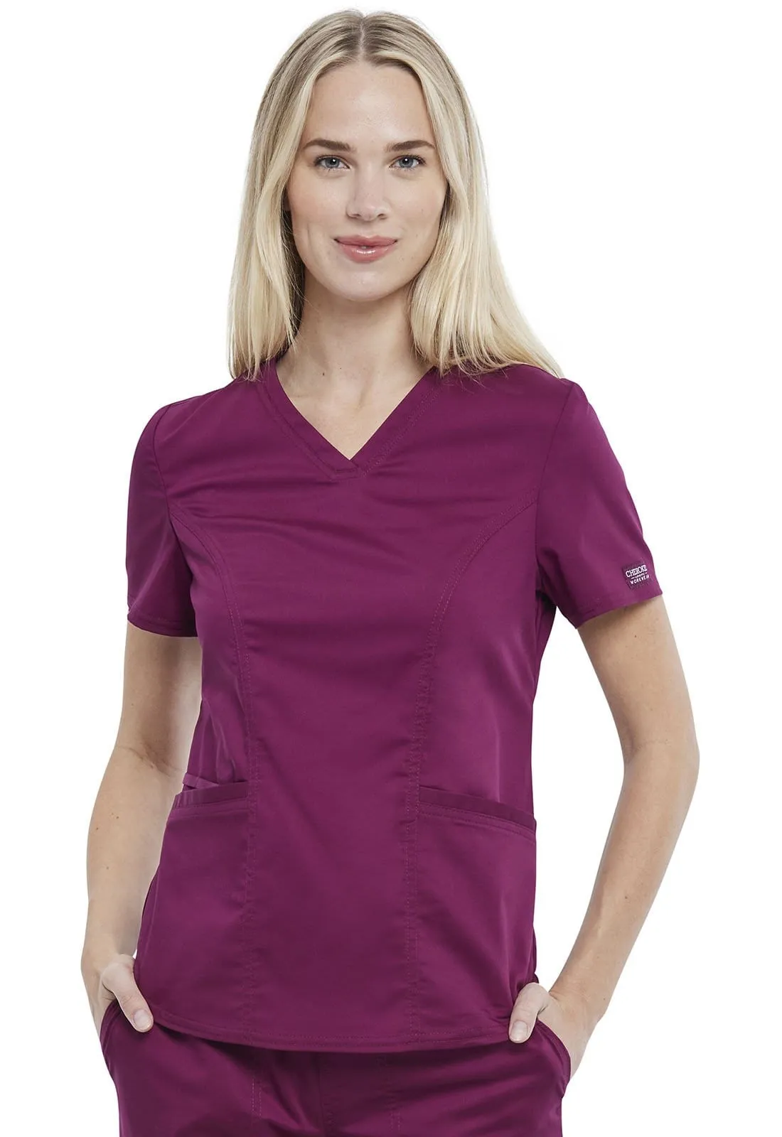 WW Revolution Petite Length V-Neck Scrub Top WW612P