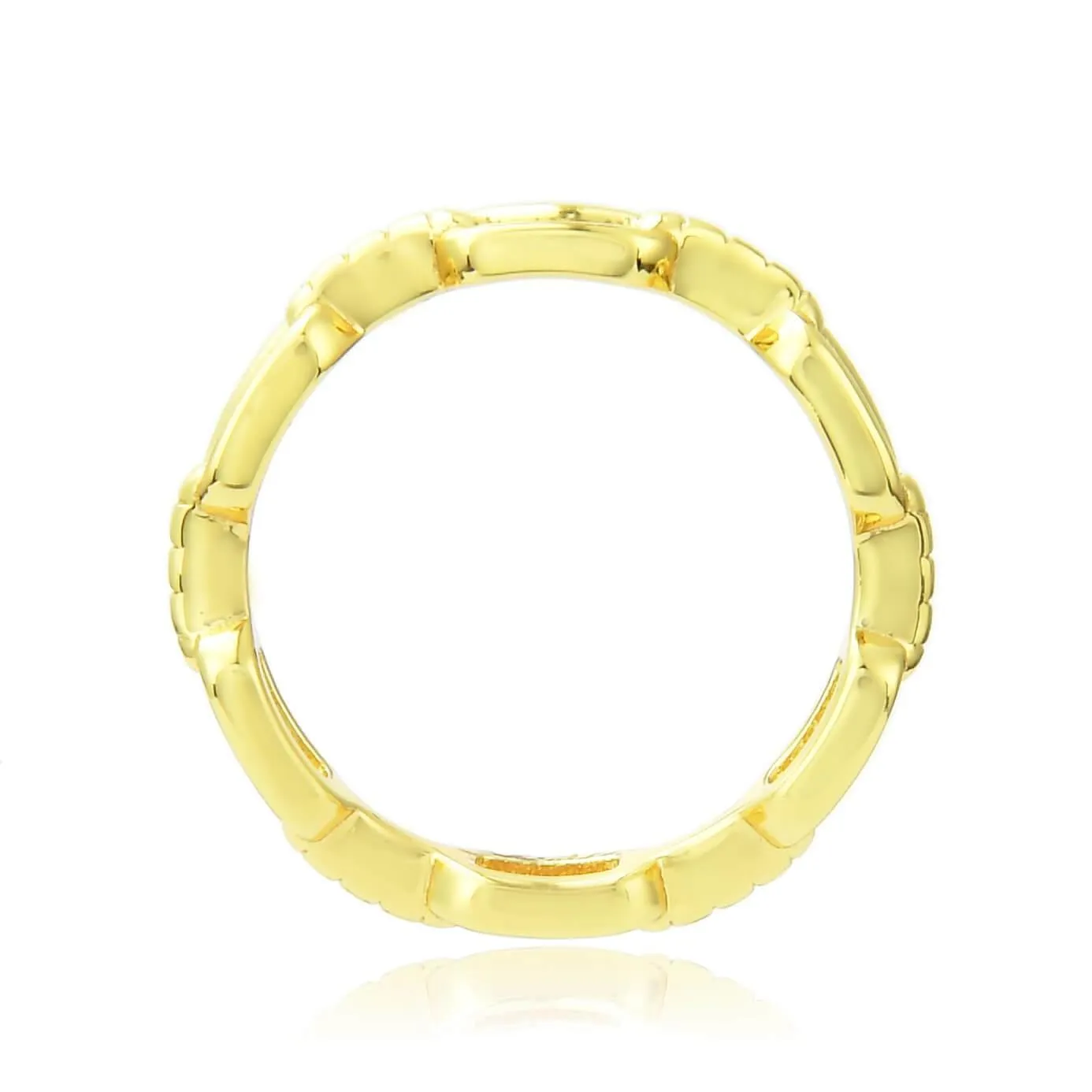 Yellow Gold Chain Ring