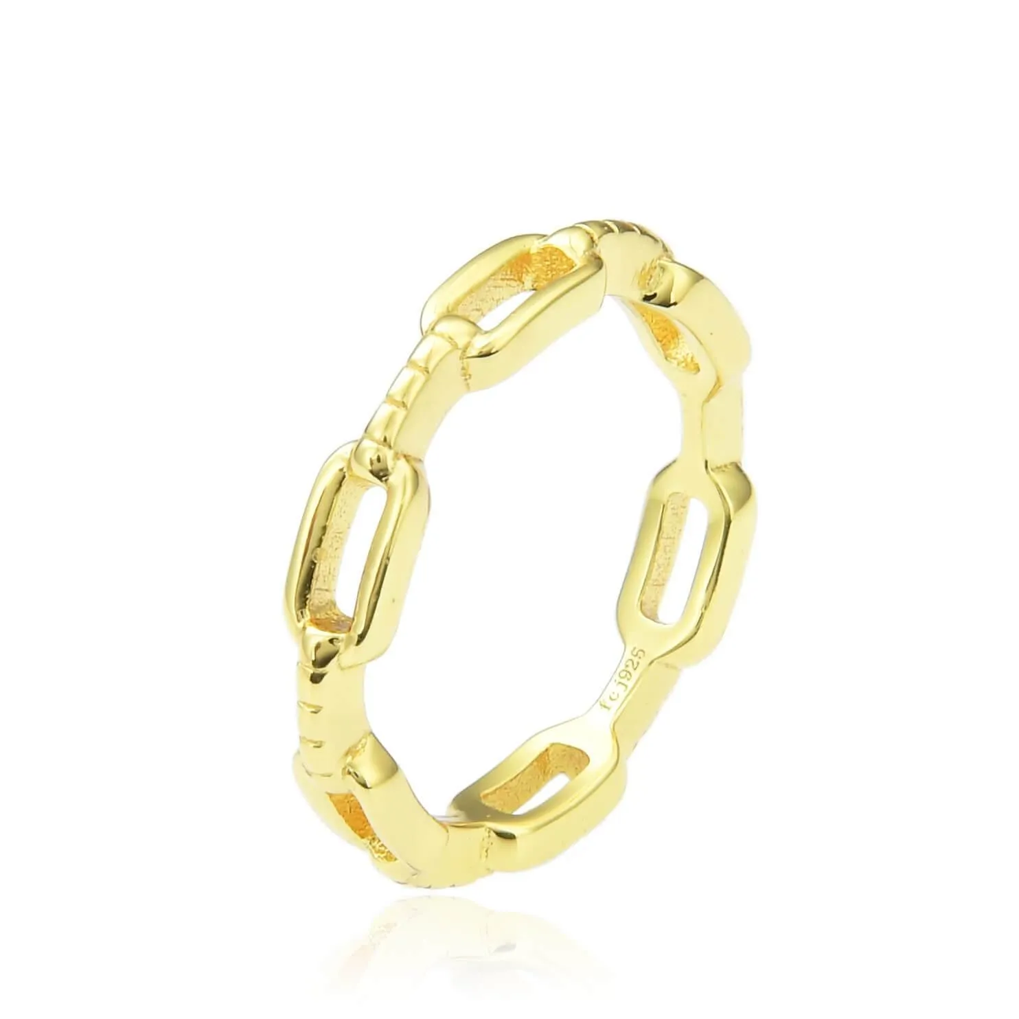 Yellow Gold Chain Ring