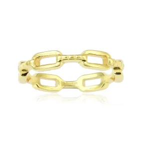 Yellow Gold Chain Ring