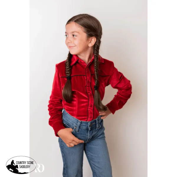 *YOUTH* SCARLET VELVET PERFORMANCE SHIRT